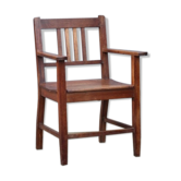 Chair Reconstruction solid oak France 1950
