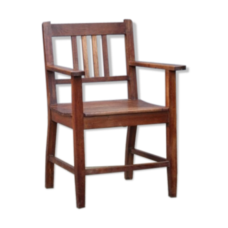 Chair Reconstruction solid oak France 1950
