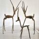 Figurines antilope en bronze vintage