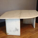 White marble eye coffee table