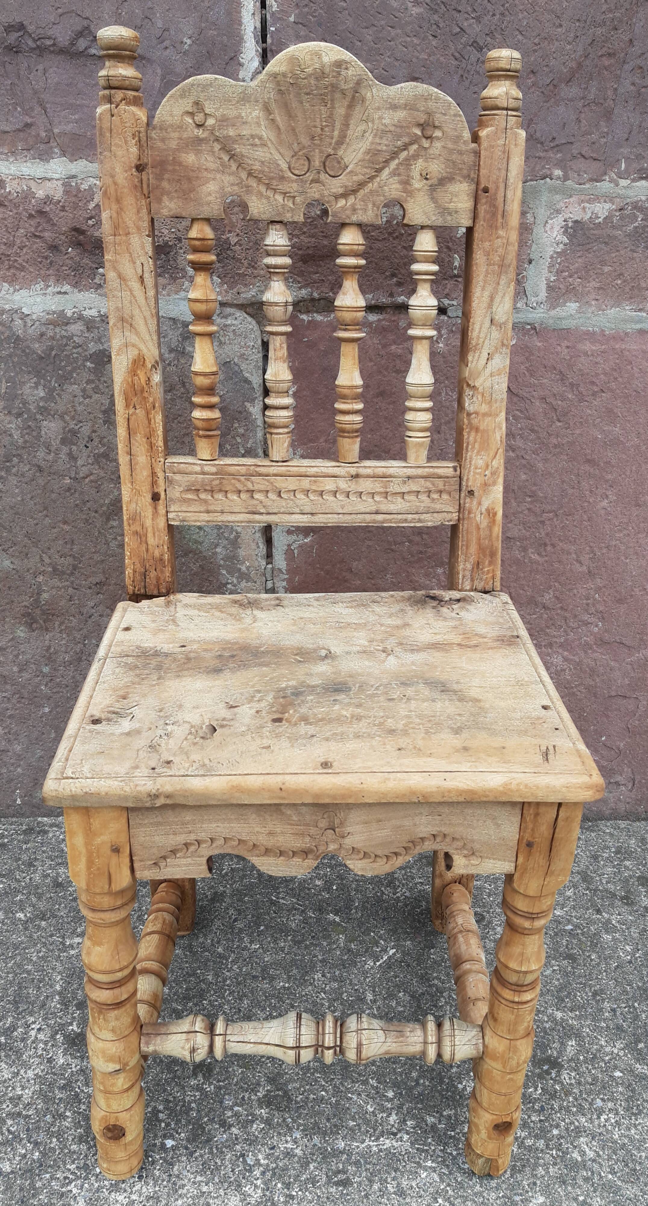 Antique wooden chair.