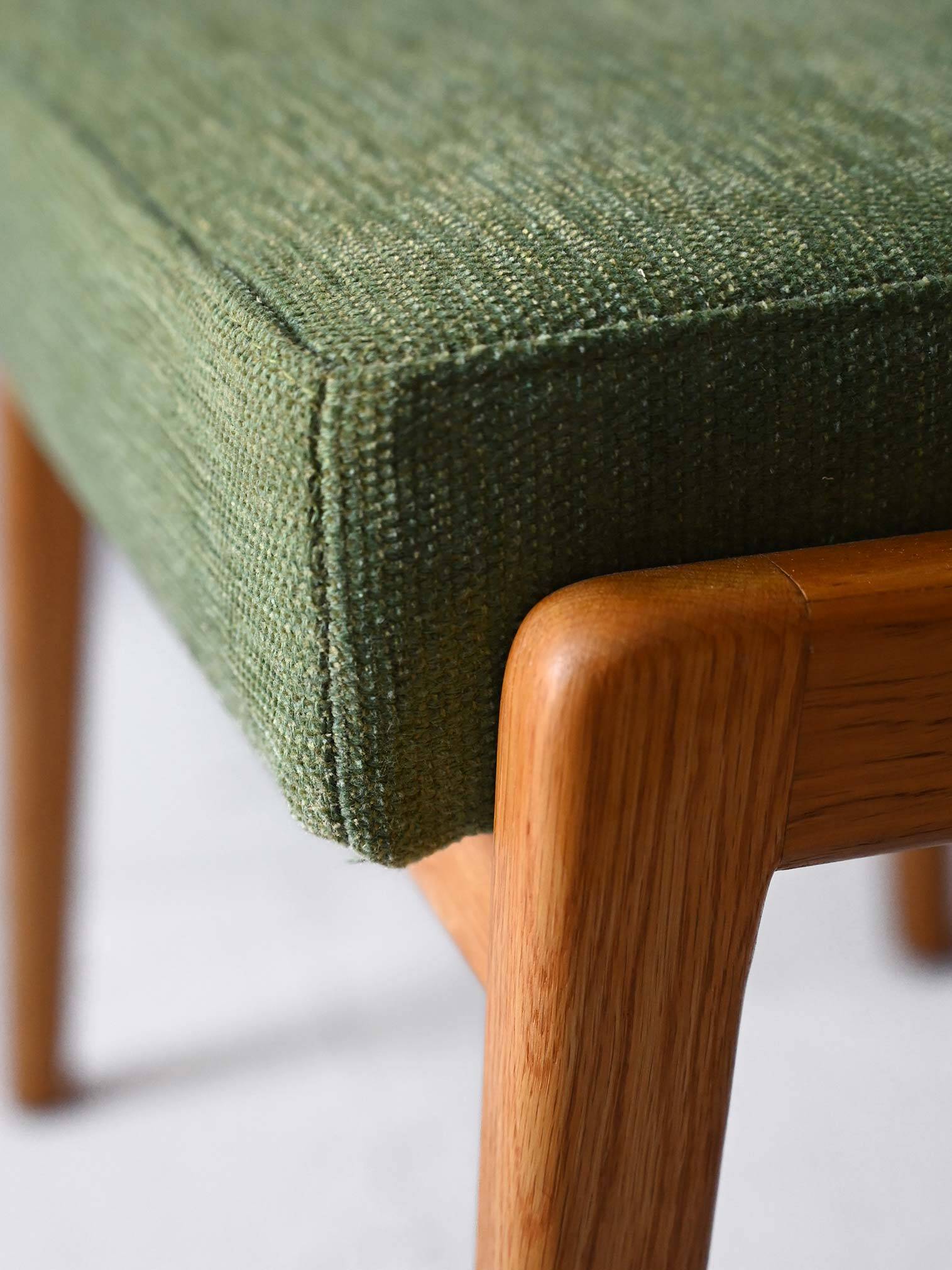 Repose-pieds vert vintage