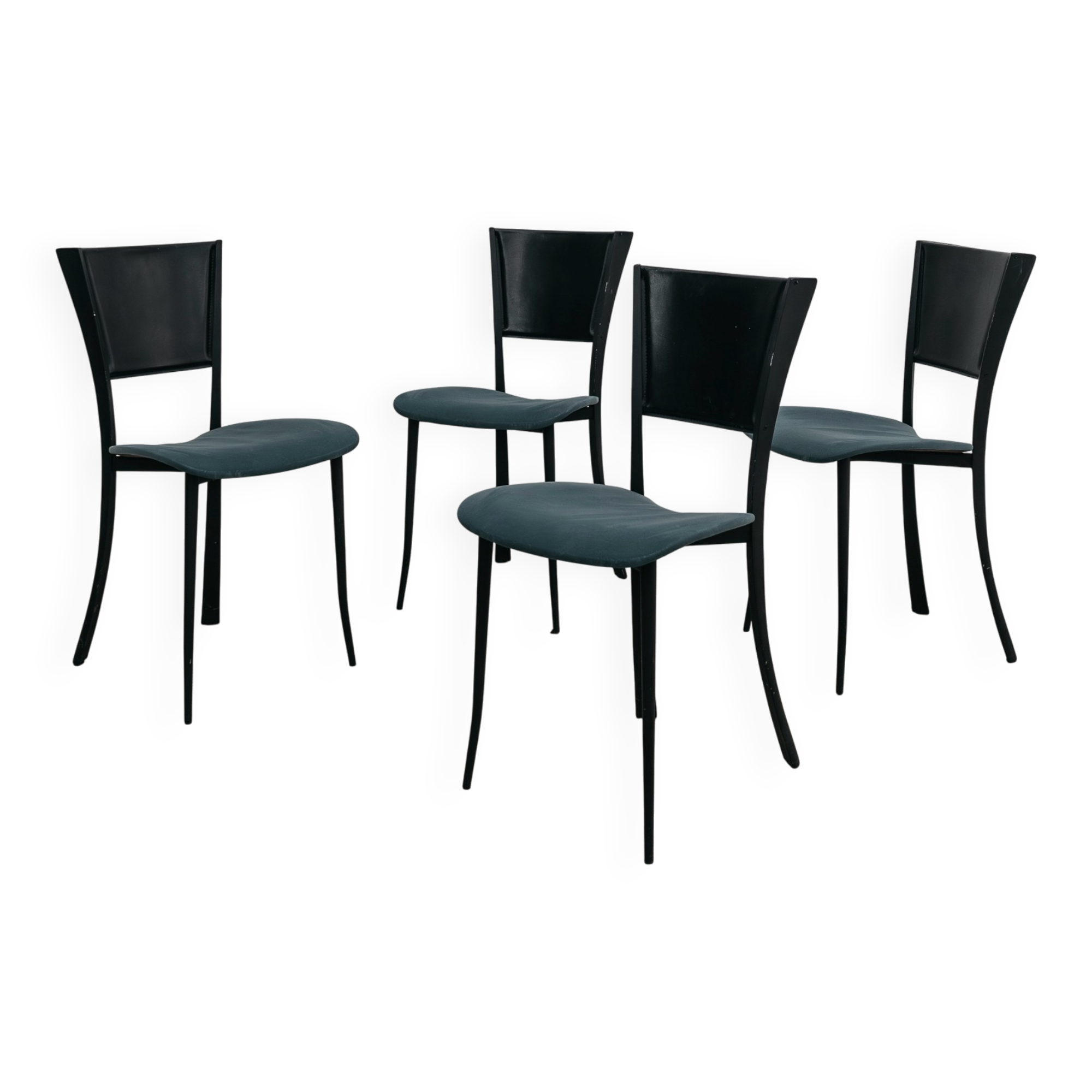 Set Da Pranzo 4 Sedie Design Made In Italy Anni 80 Postmodern