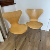 Set of 2 Serie 7 chairs (3107) by Arne Jacobsen / Fritz Hansen