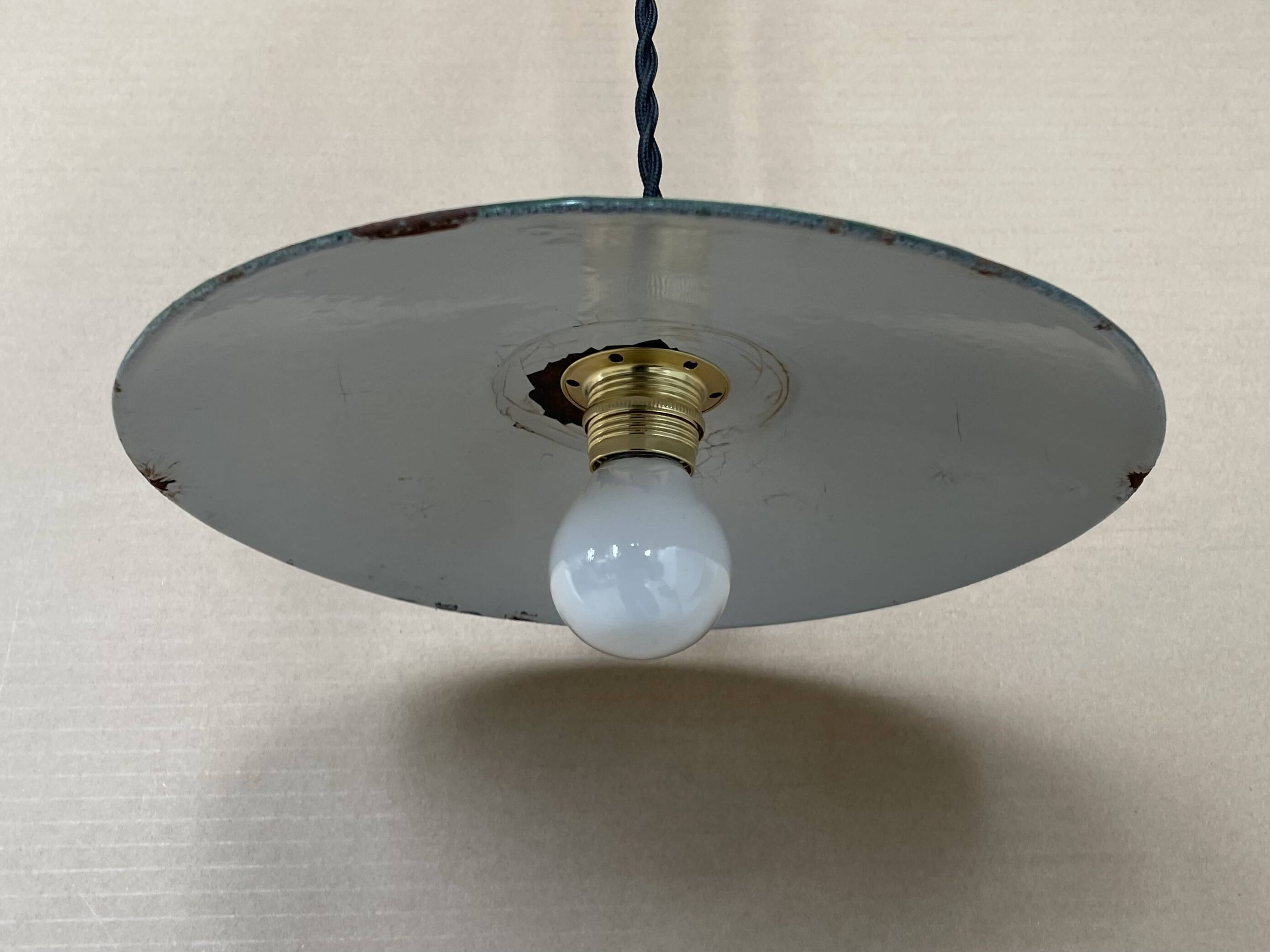 Old industrial pendant light