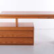 Bureau réglable en bois clair Moser