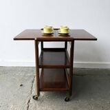 Desserte extensible ou table d'appoint Art Déco vintage des années 1930