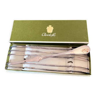 Box of 6 lobster fork picks Christofle pearls.