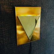 Postmodern Brass Wall Lamp Sconce from Liro, Belgium, 1980s