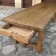 Solid oak farmhouse table