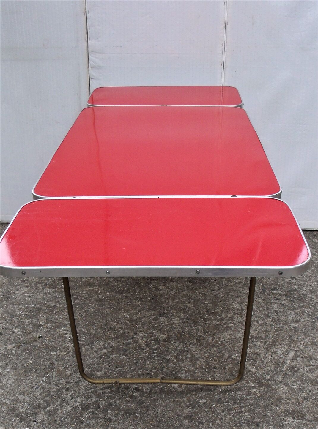 Extra camping table vintage picnic with folding extensions