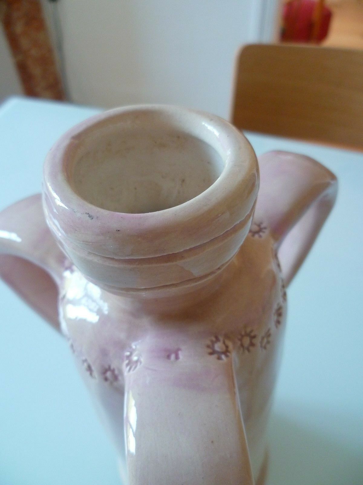 Terracotta bottle vase