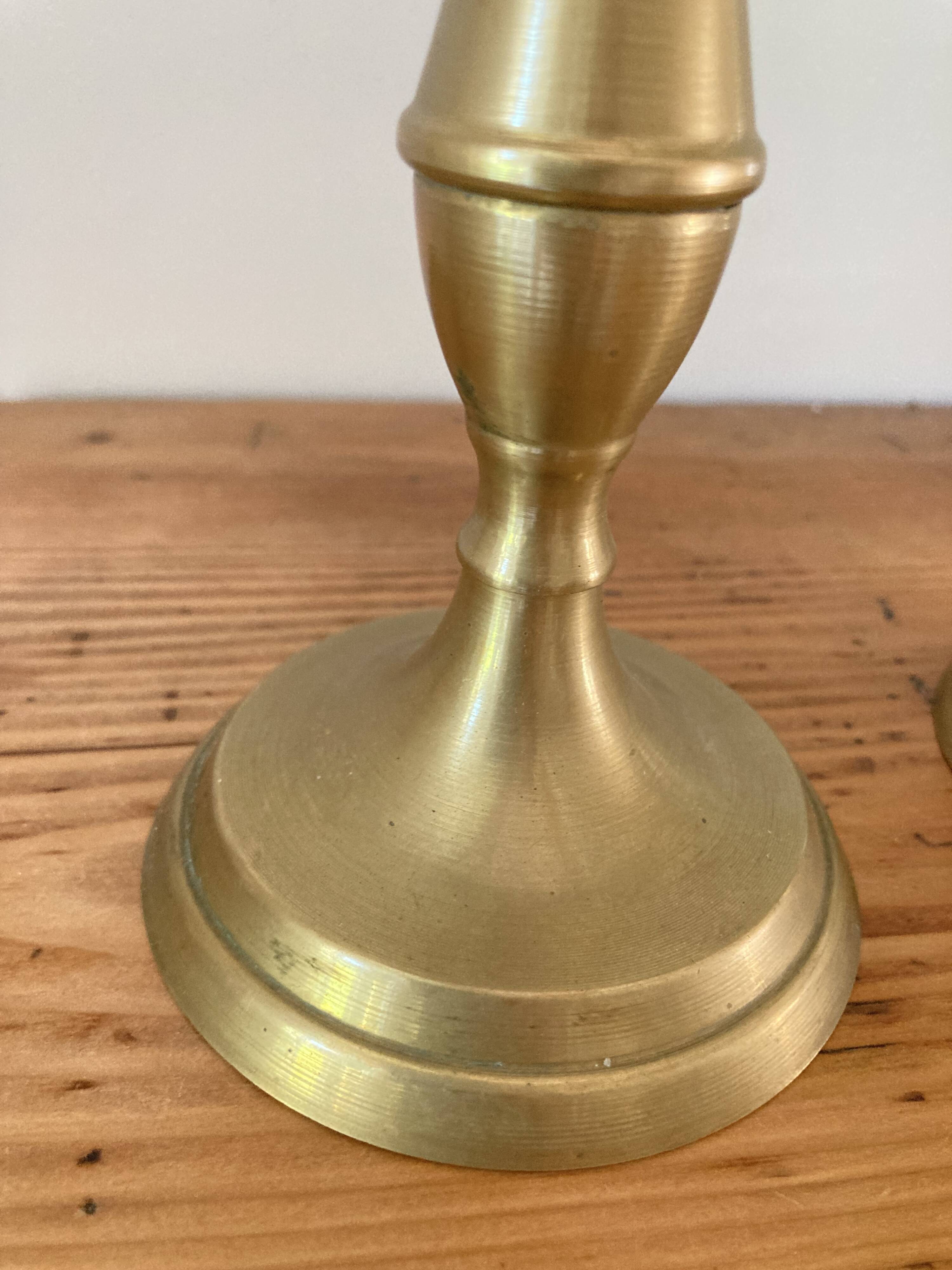 Pair of vintage brass candlesticks