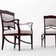 2 chaises Art Nouveau originales vers 1900/1905