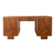 Double pedestal desk, Art Deco, 1930s, walnut veneer