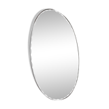 Vintage bevelled oval mirror
