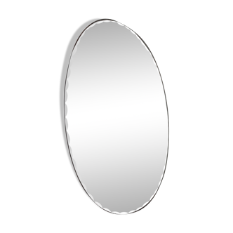 Miroir oval biseauté vintage
