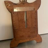 Cadre en bois sculpté tramp art ancien 27 cm x 20 cm