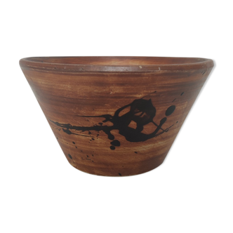 Salad bowl sandstone tachiste la Poterie de la Colombe