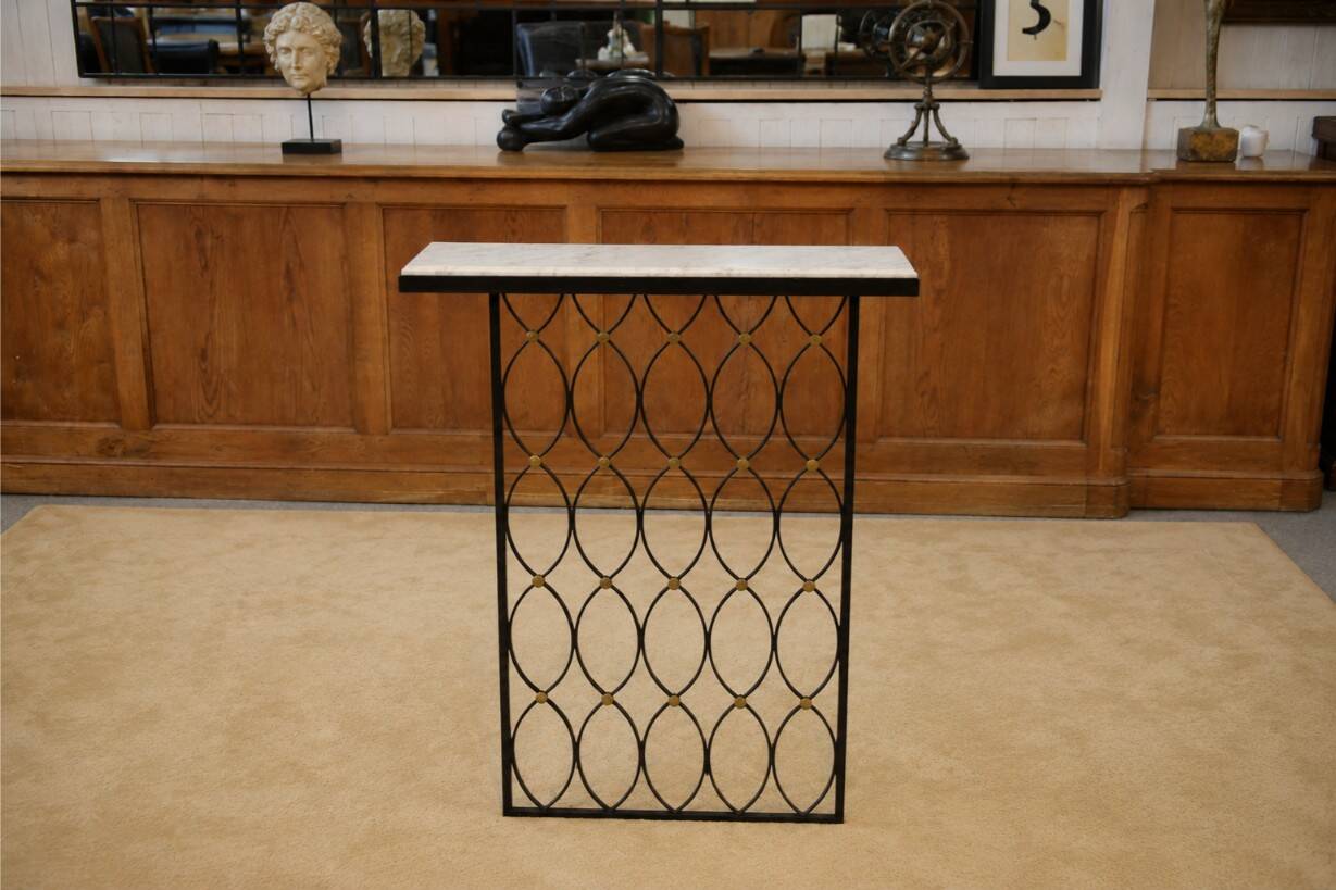 Modernist console in the style of Jean Royère 1960s.