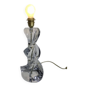 Pied de lampe en cristal de Sèvres