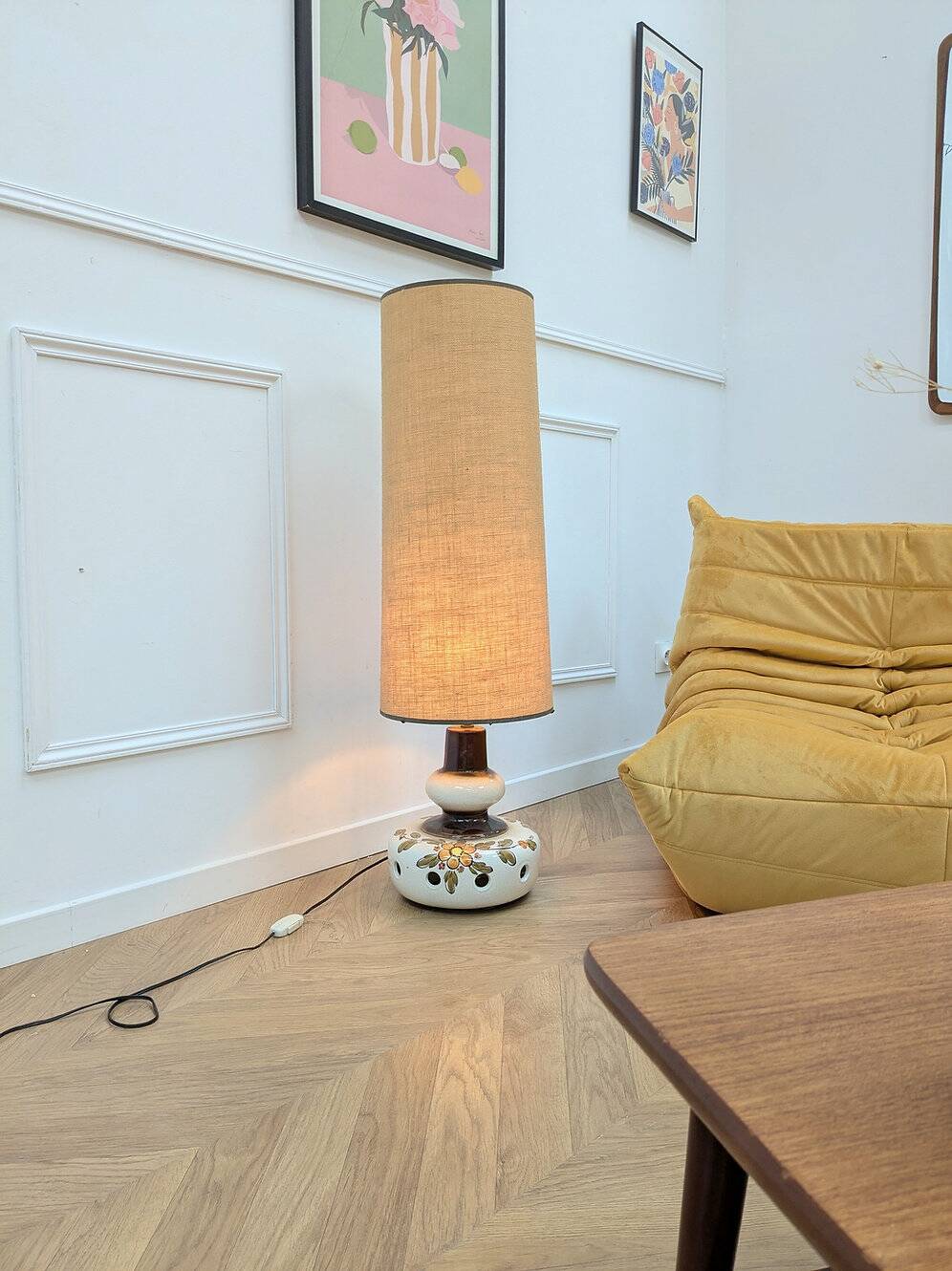 Vintage ceramic lamp from the 60s