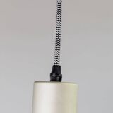 Purple, Green and Silver Metal Ceiling Lamp - 1980s Memphis-Postmodern Pop Art Pendant