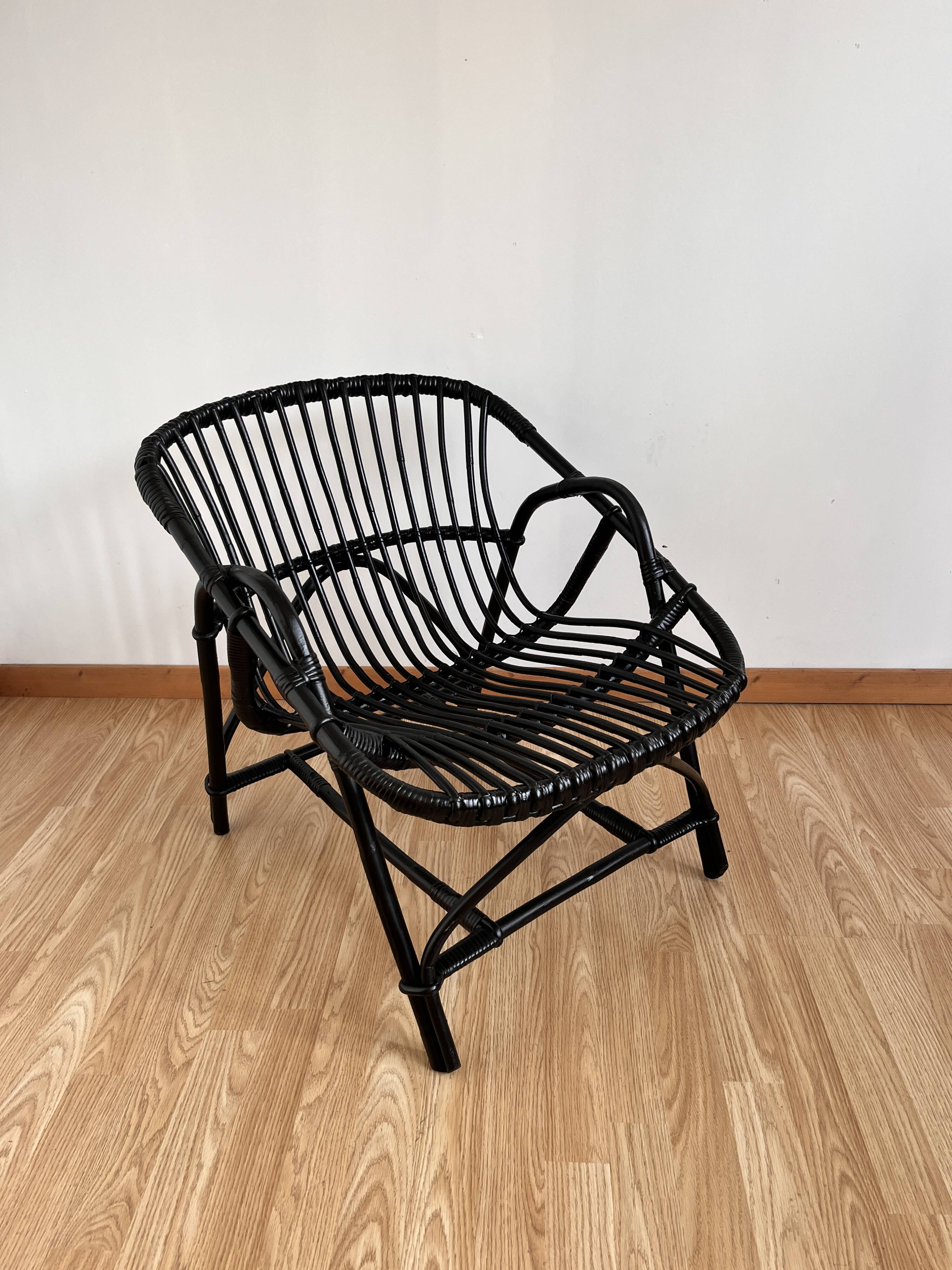 Rattan armchair