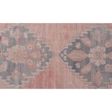 Vintage Turkish rug from Oushak, hand-woven 95x745 cm