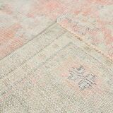 Tapis Oushak Vintage Corail Beige Pastel, 215x319 Cm