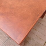 Vintage leather coffee table