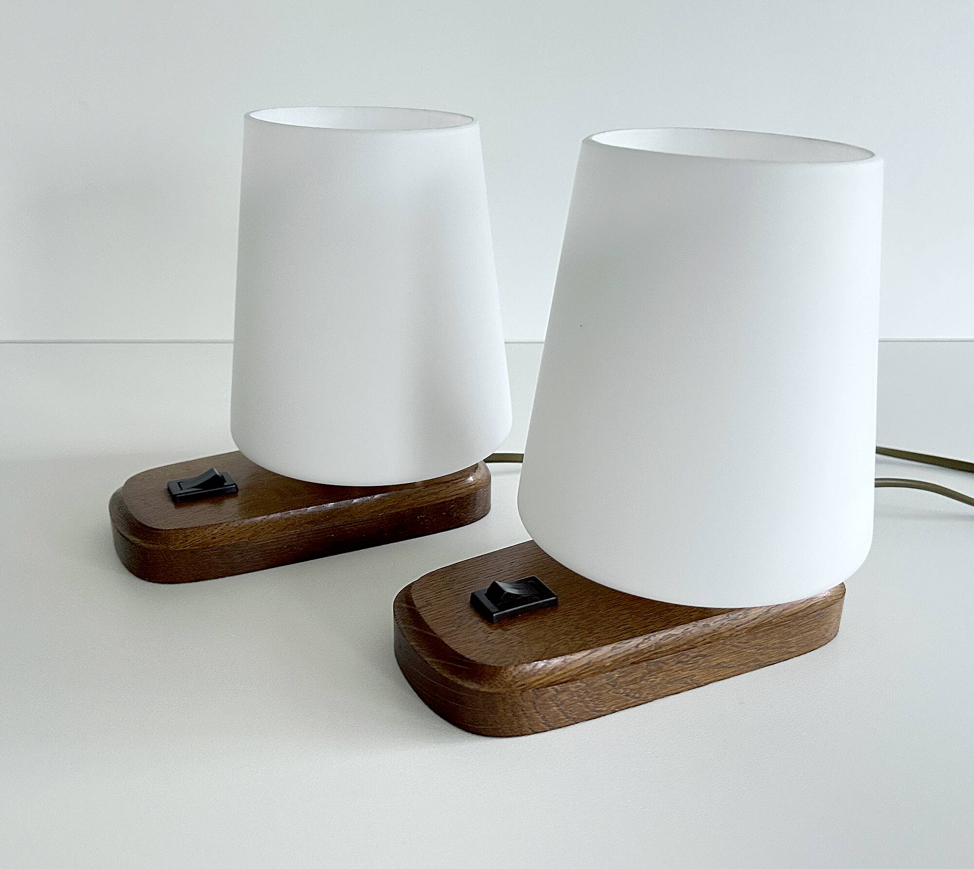 Pair of Scandinavian bedside lamps 60