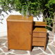 Asymmetrical oak dresser buffet