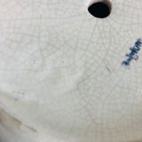 Art Deco lamp base in crackled ceramic