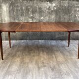 Extendable Scandinavian rosewood table, 1960s