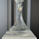 Vintage glass decanter in hot air balloon style H31 D18