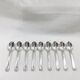 Solid silver moka spoons
