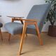 Fauteuil design de J. šmidek, années 1970.