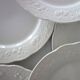 Set of 10 flat plates in Sarreguemines earthenware, early 20th century