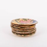 Hand made ceramic plates from Fenice Albisola, Italy 1970’s