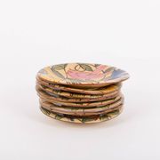 Hand made ceramic plates from Fenice Albisola, Italy 1970’s