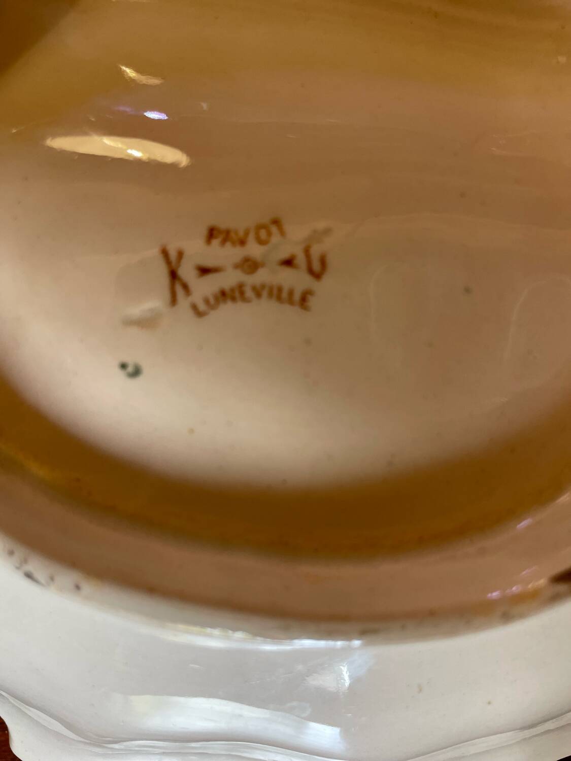 Luneville double compartment dish