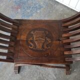 Paire de fauteuils curule ou dagobert