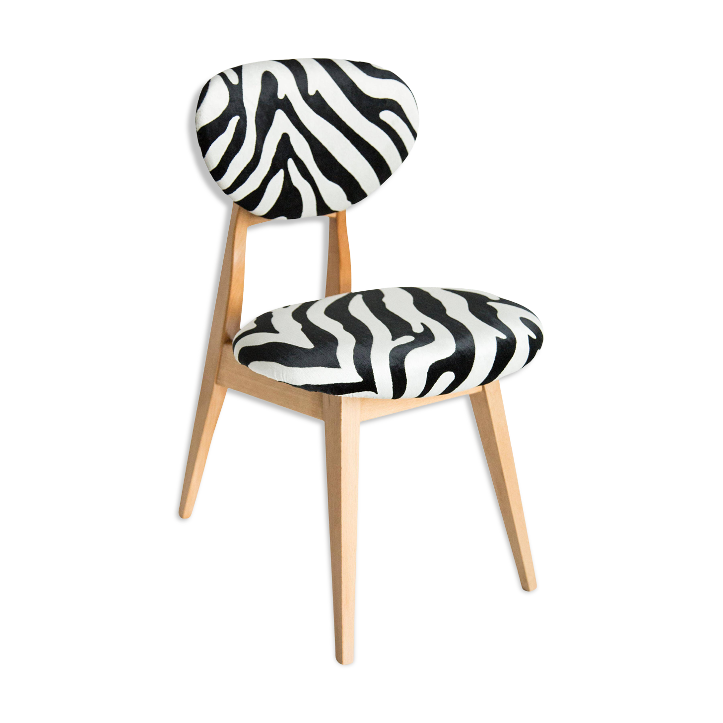 Chaise Zèbre Mid-Century Type 200/128 par J. Kedziorek