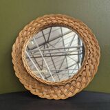 Rattan mirror