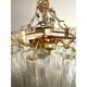Italian Murano Glass Flush Mount with “Tronchi” Design