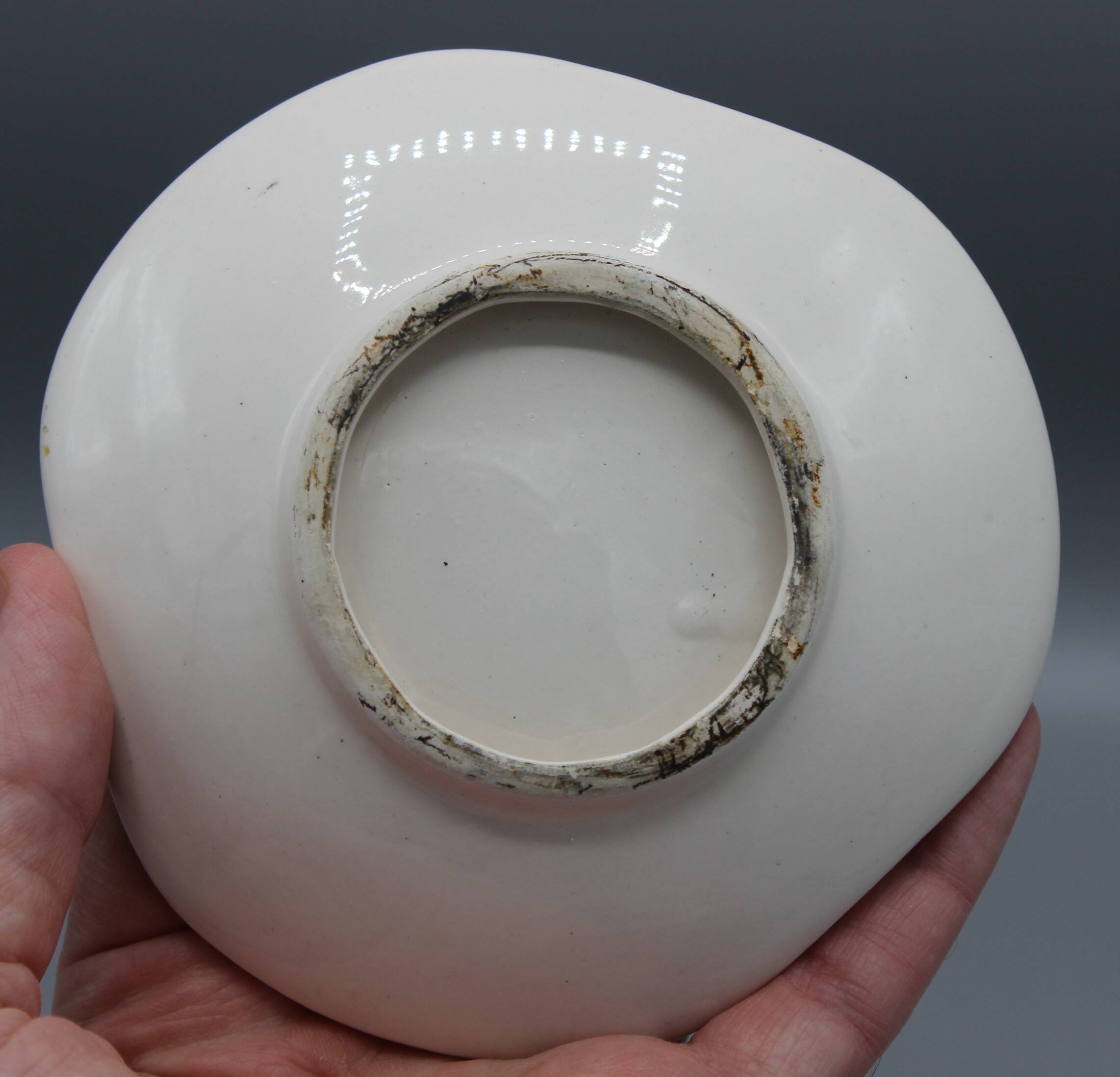 Vintage ceramic bowl from the 50s and 60s drum player