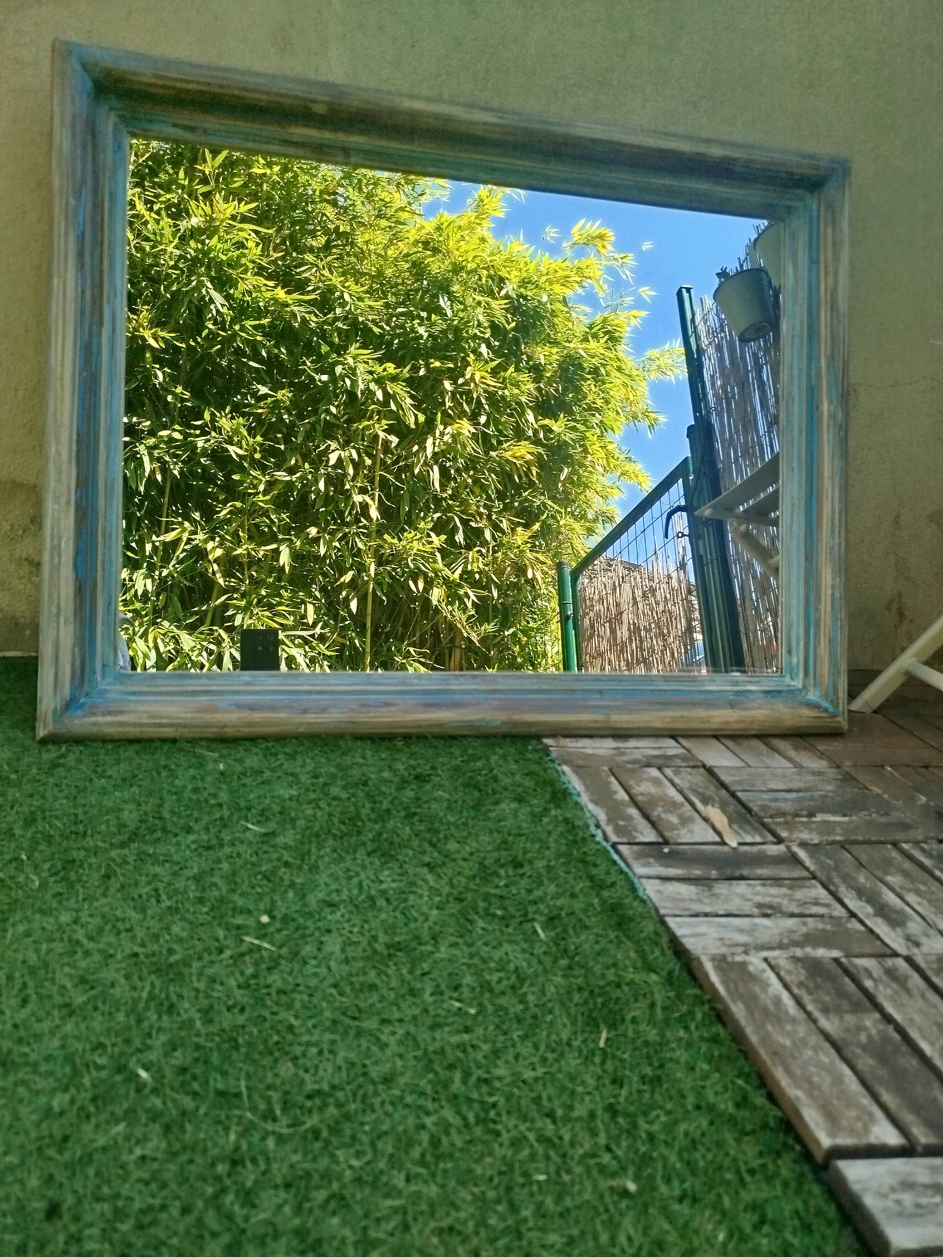 Mirror with old frame