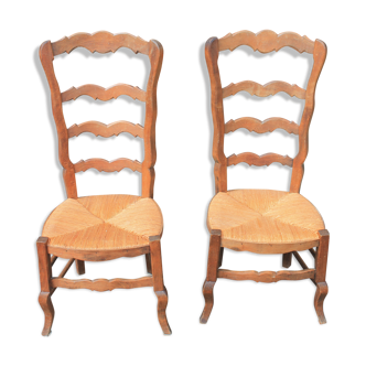 Paire de chaises de nourrice