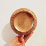 Round stoneware vase